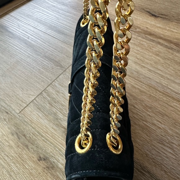 ENVELOPE MEDIUM CHAIN BAG IN MIX MATELASSÉ SUEDE - Picture 7 of 15